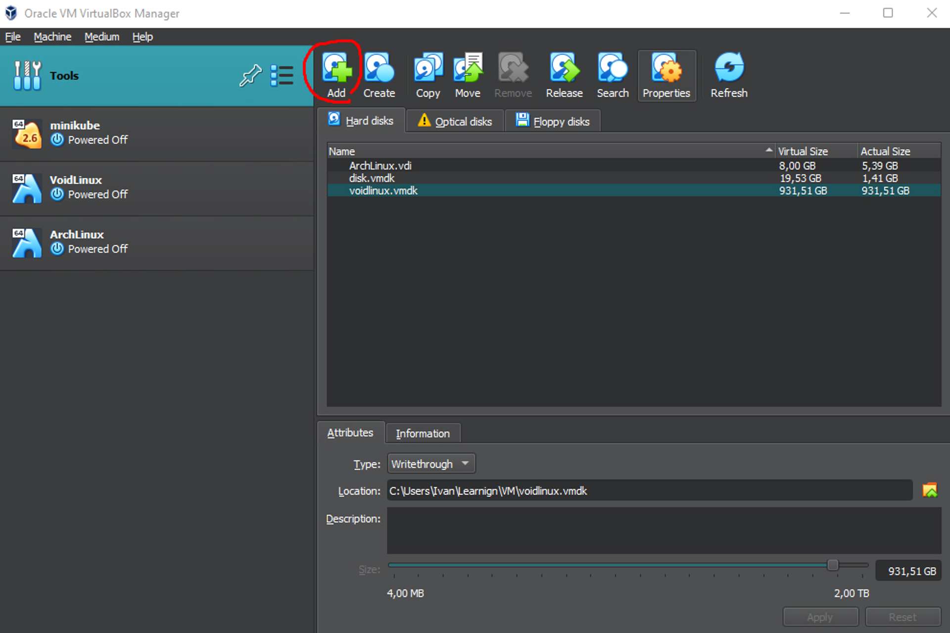 Virtual Media Manager